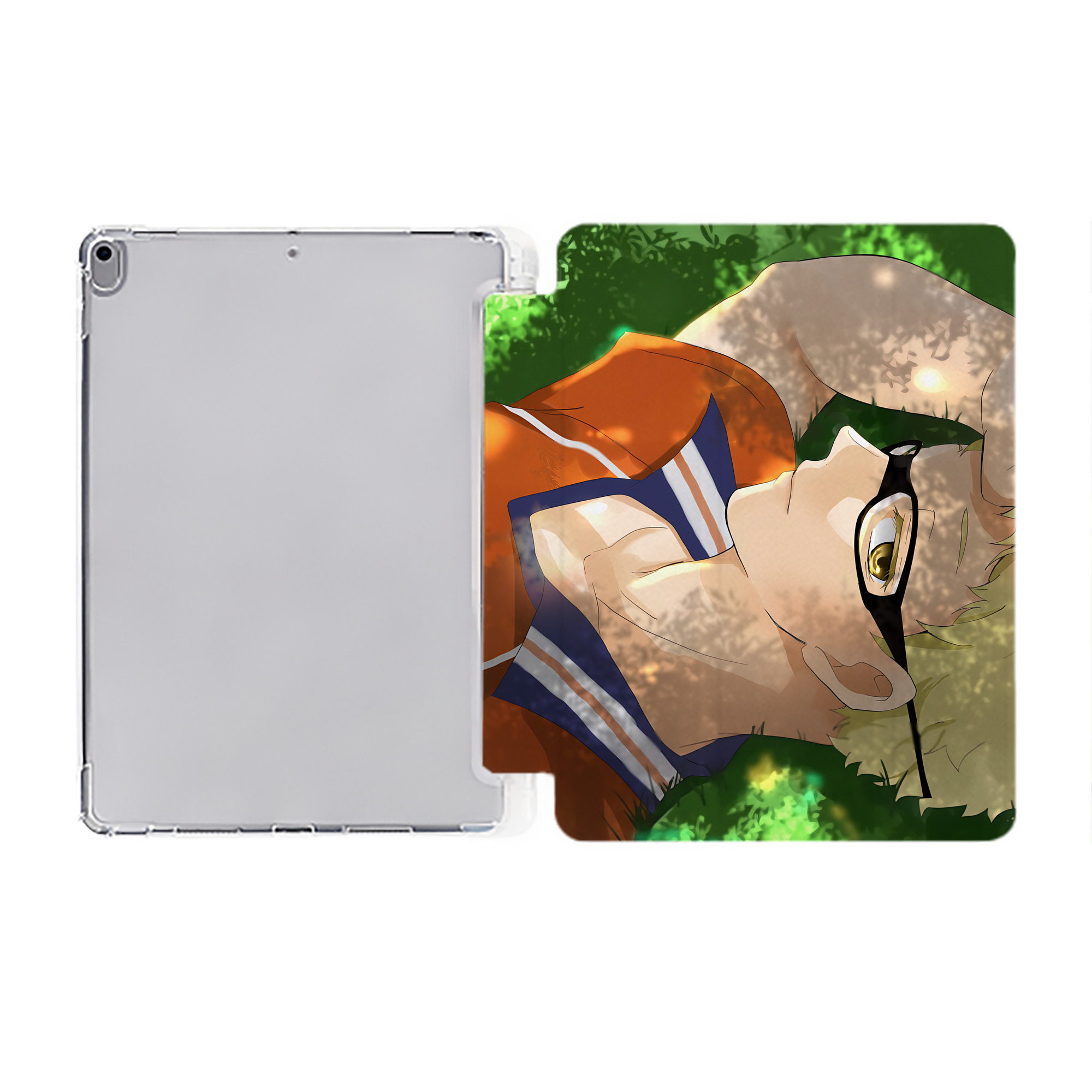 （画像用） ハイキュー!! Haikyu!! IPad ケース ペン収納付き 三つ折りスタンド PUレザー×シリコン 対応機種9.5/10.5/10.9インチ